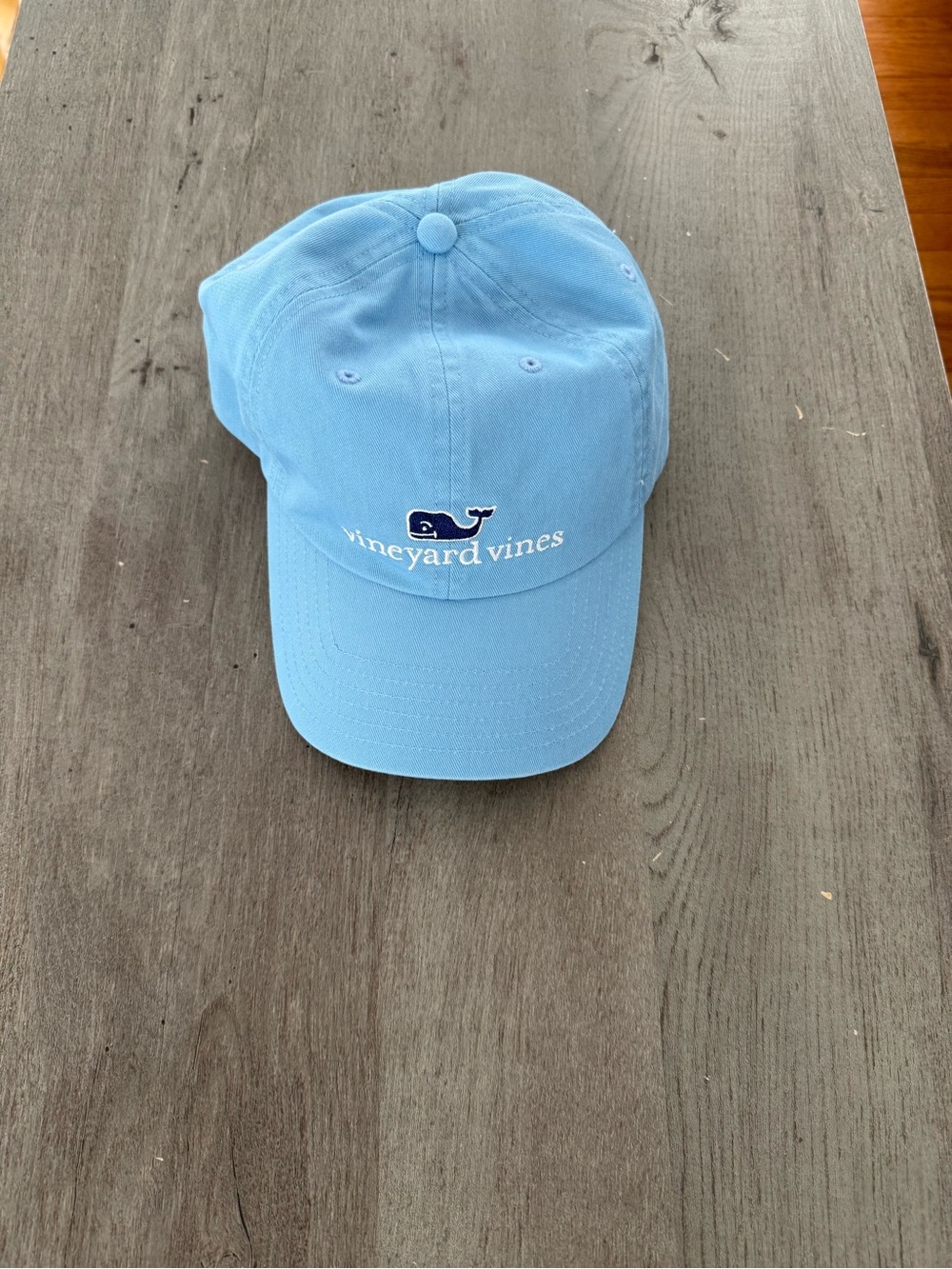 Vineyard Vines Sky Blue Whale Embroidered Cap